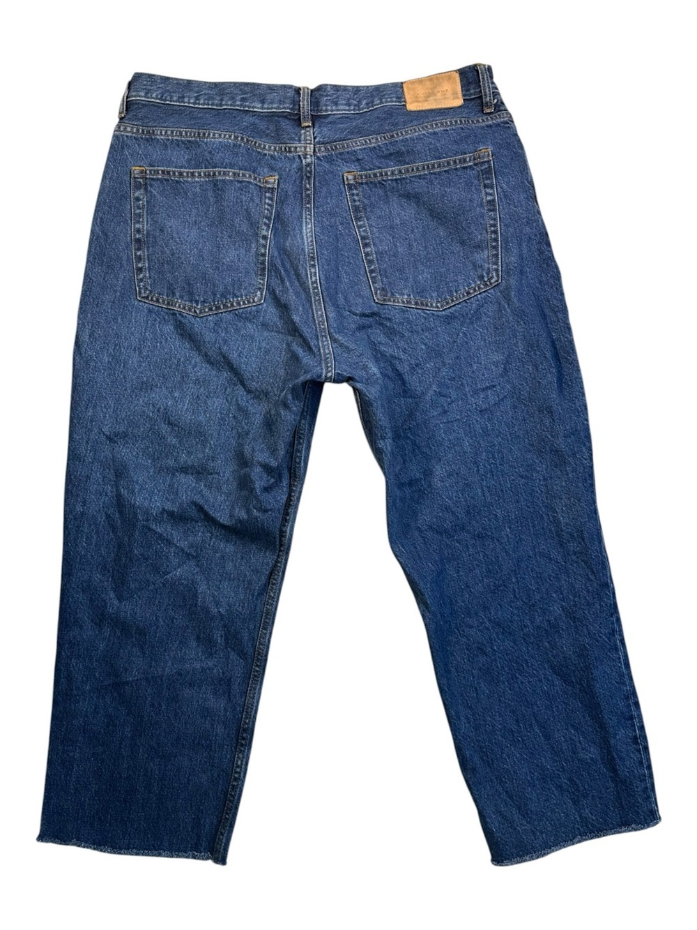 Everlane The Cheeky 90s Jean Crop Raw Hem Straight Leg Size 33 - Picture 2 of 12